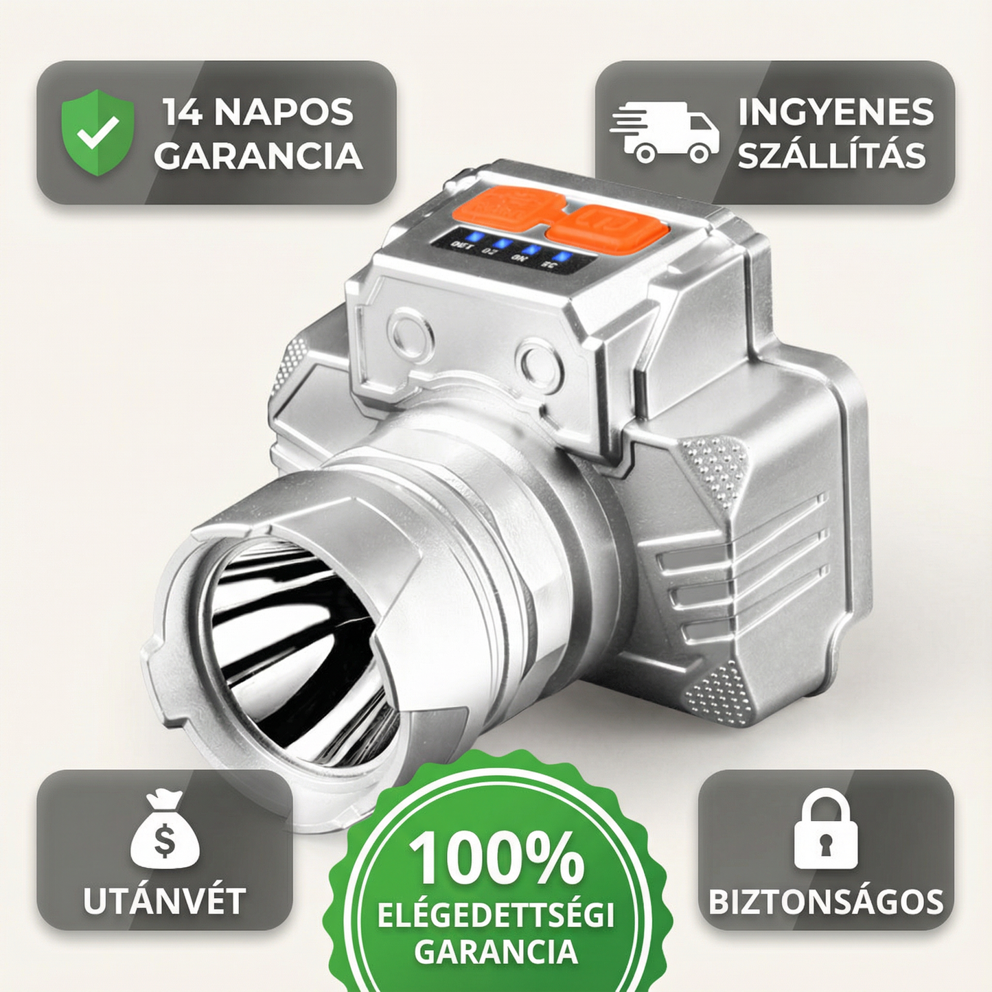 UltraErős LED Headlamp – Akkumulátoros fejlámpa, ingyenes szállítással Magyarországon
